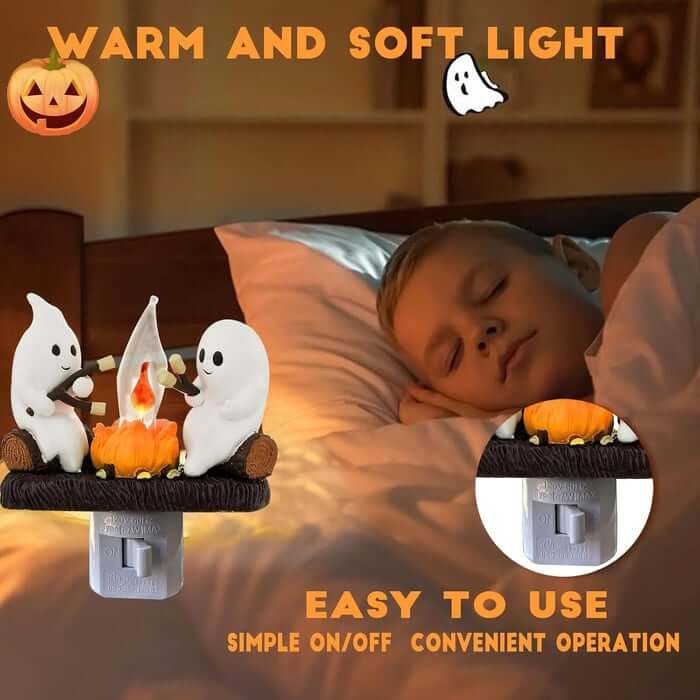 🔥 2025 Halloween Ghost Campfire Nightlight✨