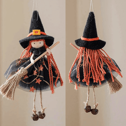 Cute Handmade Pumpkin and Broom Witch Dolls – (Pre-Sale Offer)