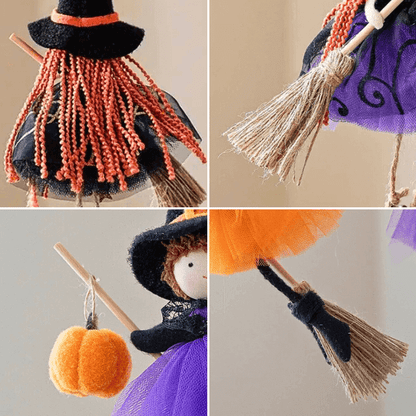 Cute Handmade Pumpkin and Broom Witch Dolls – (Pre-Sale Offer)