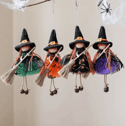 Cute Handmade Pumpkin and Broom Witch Dolls – (Pre-Sale Offer)
