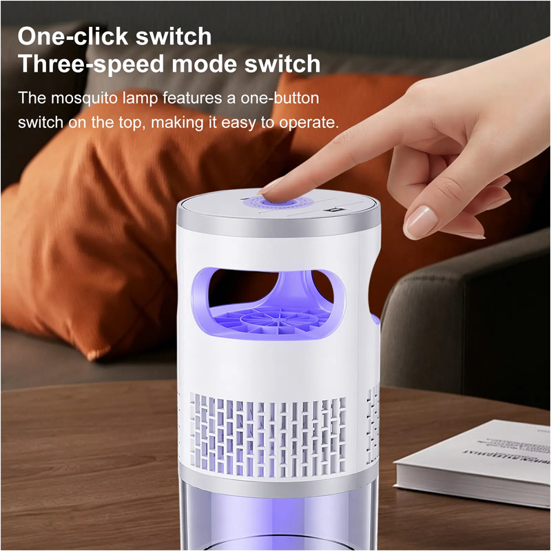 Indoor LED Bug Zapper – UV Light, Chemical-Free, Night Light ✨