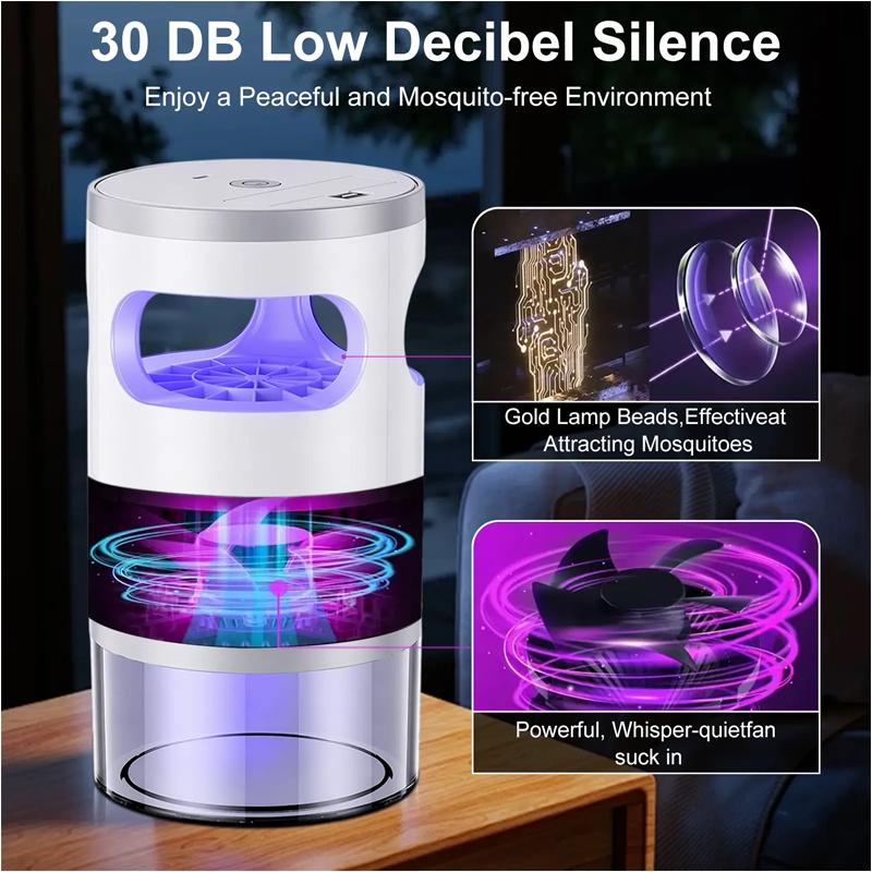 Indoor LED Bug Zapper – UV Light, Chemical-Free, Night Light ✨