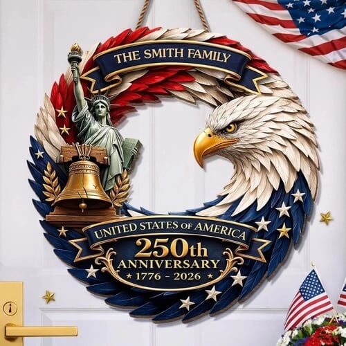 The 250th Anniversary Commemorative Wreath - 4th of July Edition