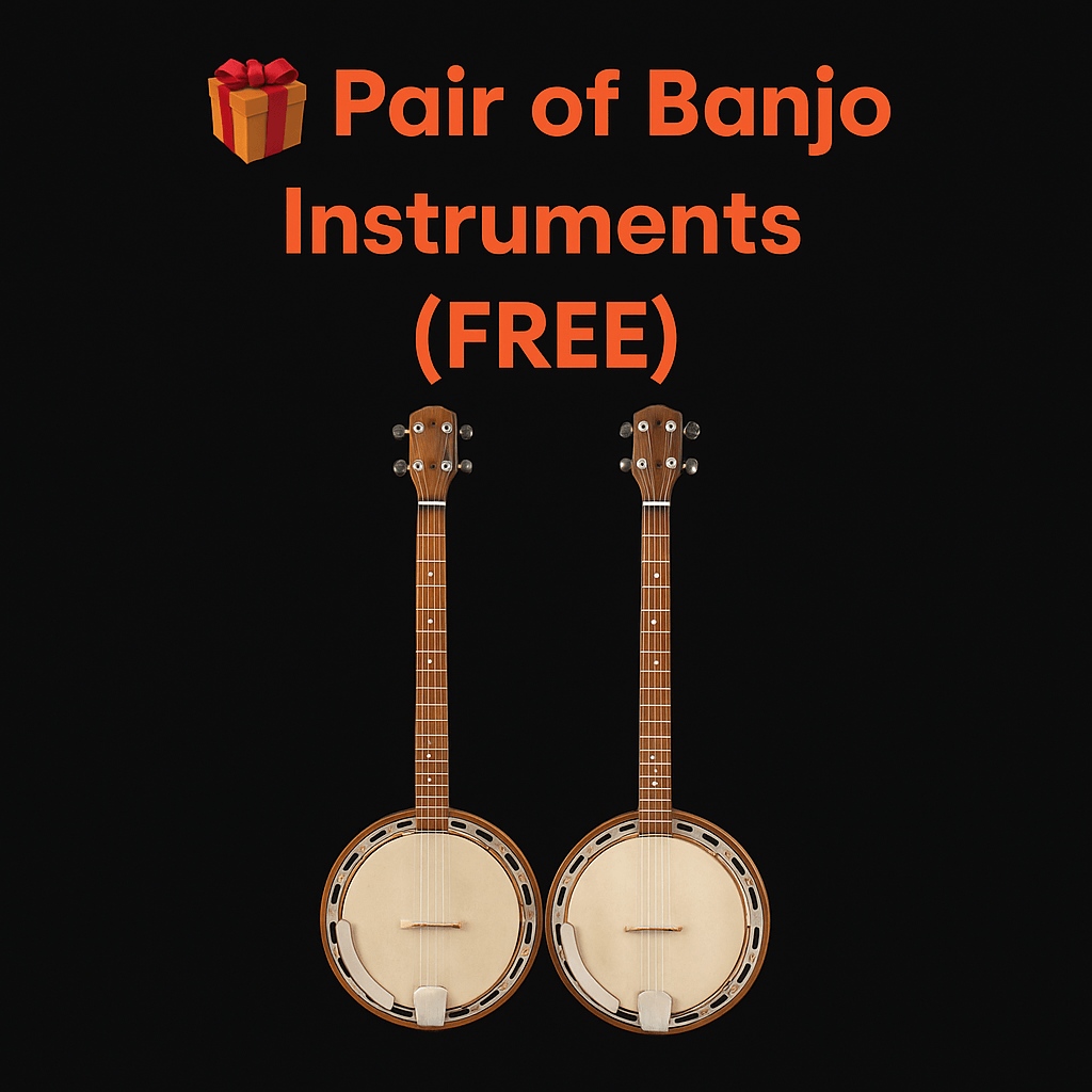 🎁 Pair of Banjo Instruments (FREE)
