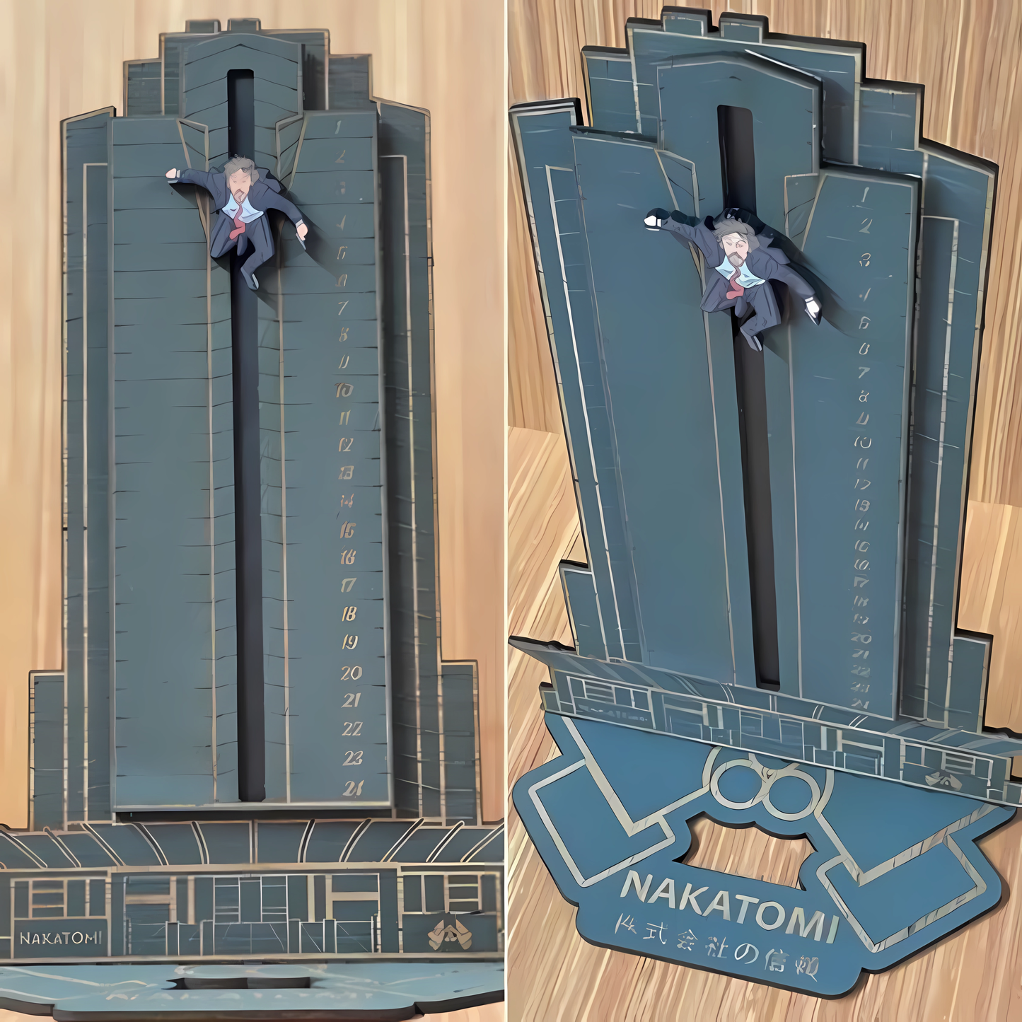 Die Hard Advent Calendar - Hans Gruber Falling off of Nakatomi Plaza