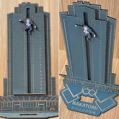 Die Hard Advent Calendar - Hans Gruber Falling off of Nakatomi Plaza