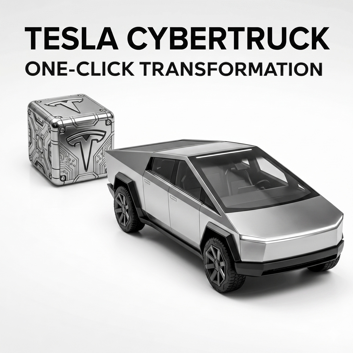 Mechanical Transformation Cube - Tesla CyberTruck