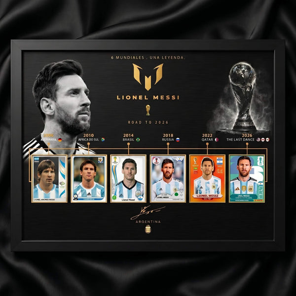 Cuadro Conmemorativo Messi: El Legado de una Leyenda