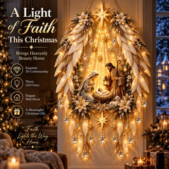 Angel Wings Nativity Wall Light