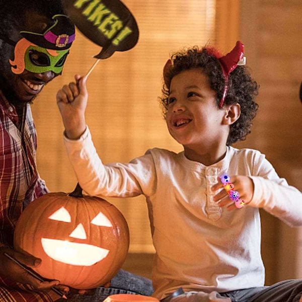 🎁LED Light Halloween Glowing Ring😍 - Set with 50pcs