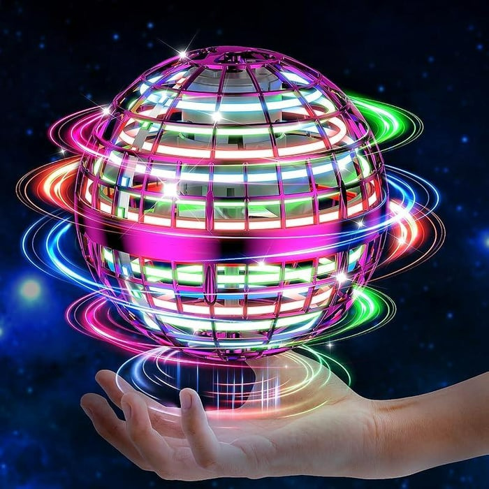 🛸 Hottest Cosmic Fly Orb Ball - Boomerang Hover & Galaxy Spin Effect Drone Toy, Outdoor Fun Gift
