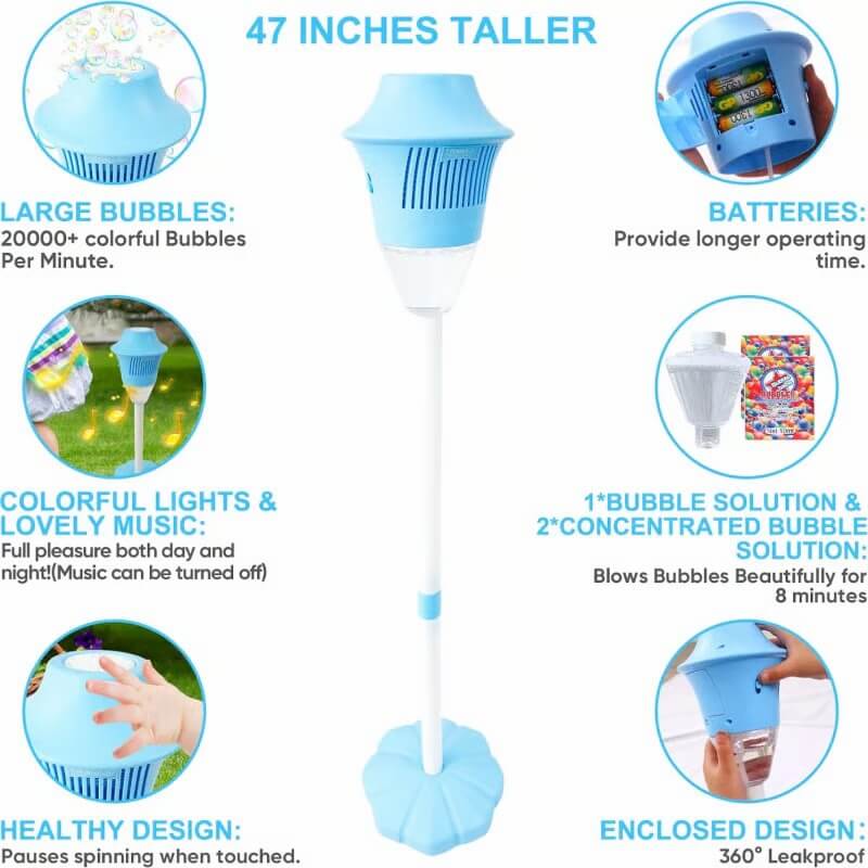 🎉 Automatic Handheld Bubble Machine for Kids