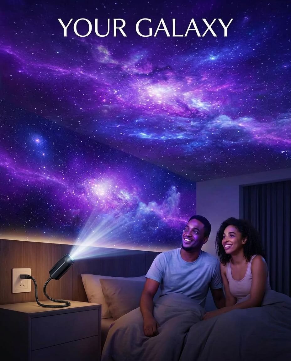 smart optical projection + galaxy y ocean scenes