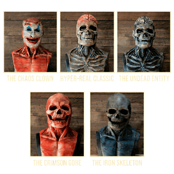 Hyper-Realistic Skull Mask Collection — Moving Jaw Series