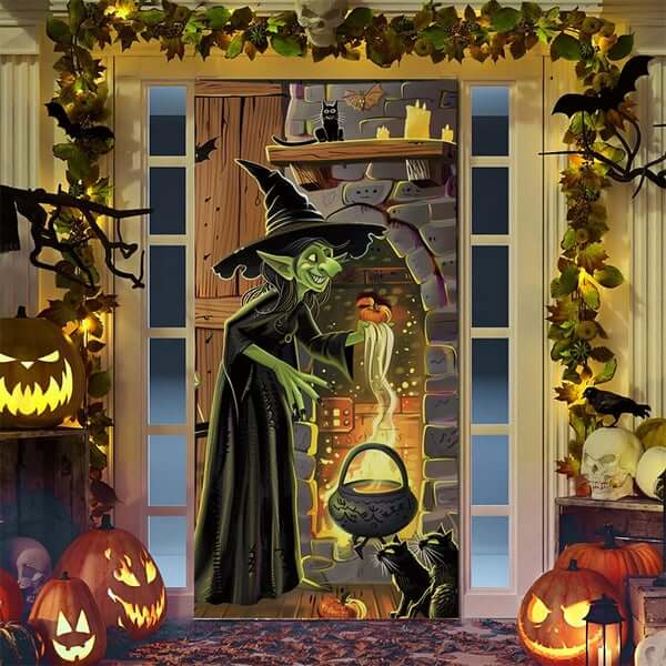 🌟 Christmas And Halloween Front Door Decoration 🌟