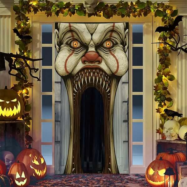 🌟 Christmas And Halloween Front Door Decoration 🌟