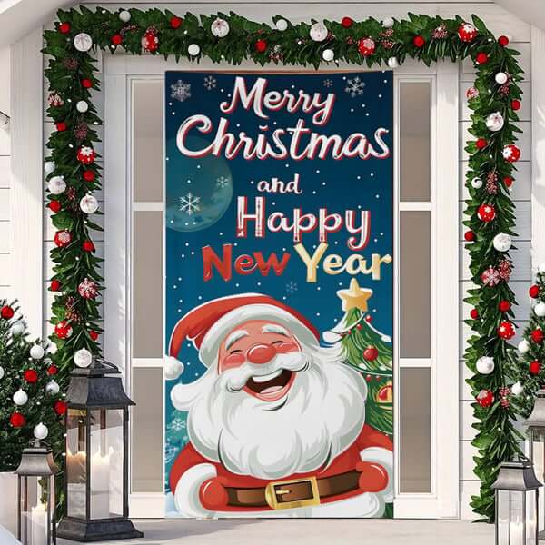 🌟 Christmas And Halloween Front Door Decoration 🌟